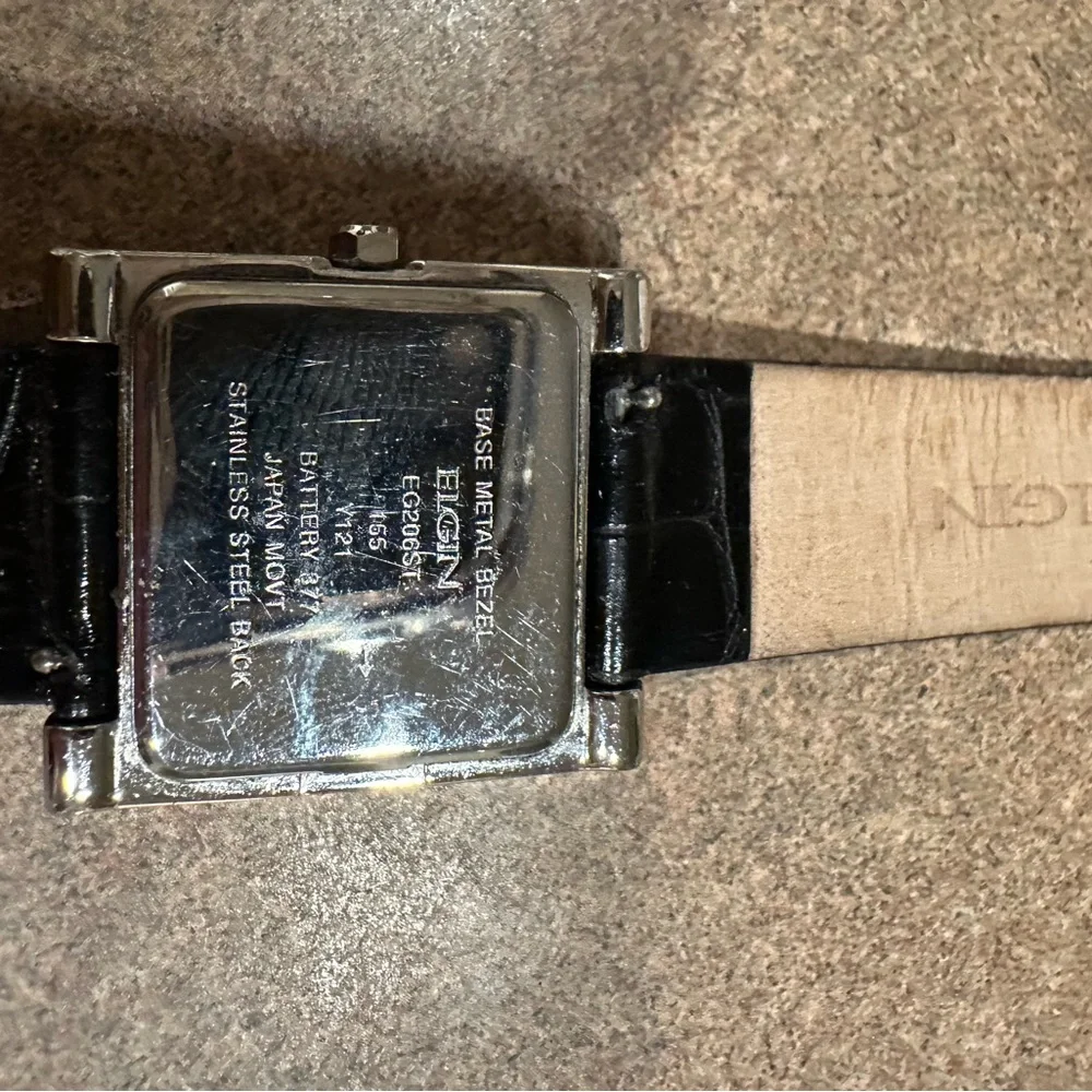 Elgin watch with mother of pearl face